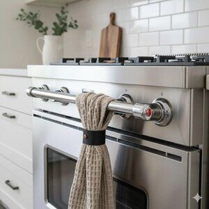 Set of 3 Handmade Leather Hand Towel Holders - Made in Canada